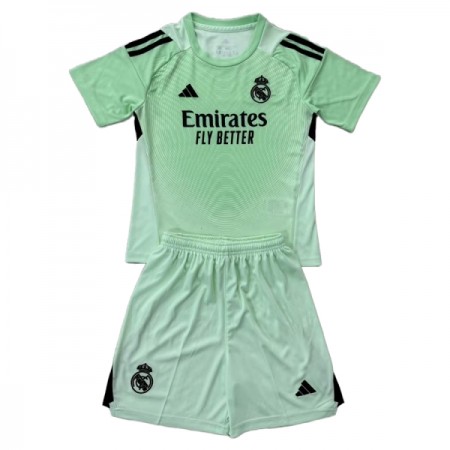 Real Madrid Brankářské Zelená 2025-26 - Dětské Fotbalové Dresy (S/S) Real Madrid Brankářské Zelená 2025-26 - Dětské Fotbalové Dresy (S/S)